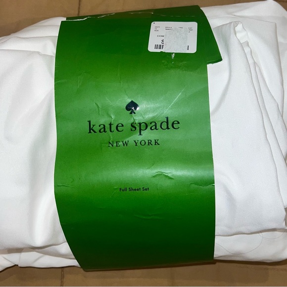 Kate Spade White Full Sheet Set - Picture 1 of 1